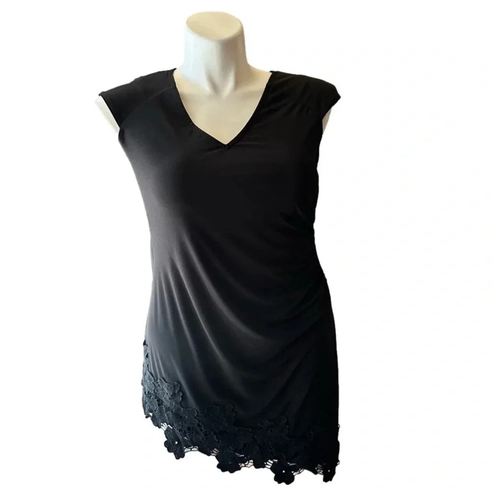 Carries Little Black Asymmetrical Dress Size L